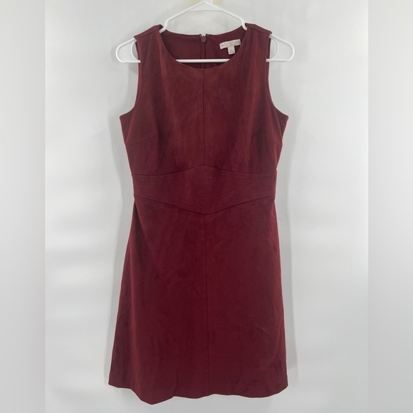 Eva Mendes NY&Co red faux suede dress size 4 - Picture 9 of 10